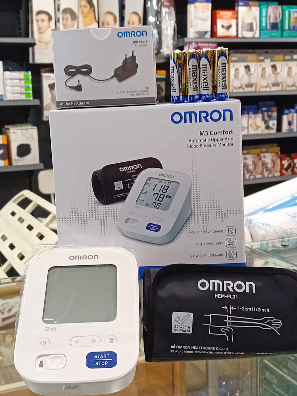 Addalile Medical store GEM | Tensiomètre Omron M3 Confort
 Addalile Medical store GEM | Tensiomètre Omron M3 Confort
